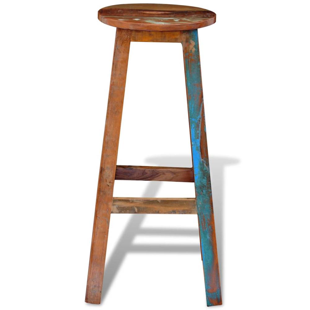 vidaXL Bar Stool Solid Reclaimed Wood, 241647. Picture 6