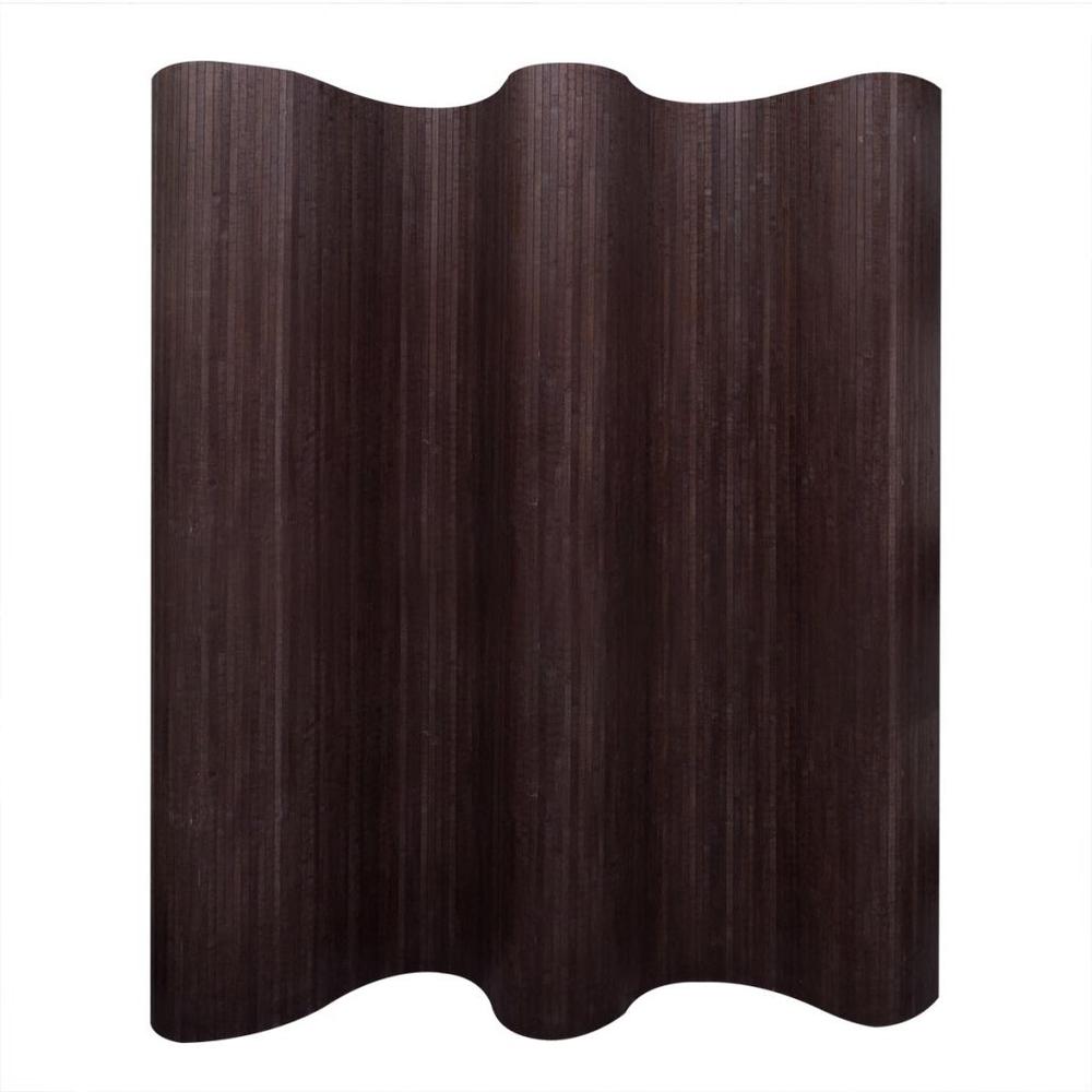 vidaXL Room Divider Bamboo Dark Brown 98.4"x65", 241669. The main picture.