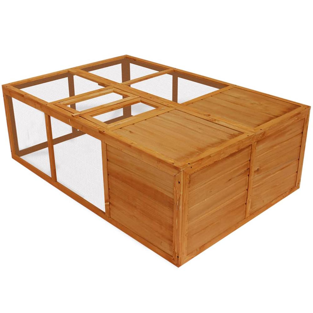 Outdoor Foldable Wooden Animal Cage, 170221. The main picture.
