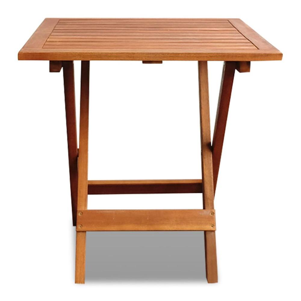 vidaXL Bistro Table 18.1"x18.1"x18.5" Solid Acacia Wood, 41435. Picture 2