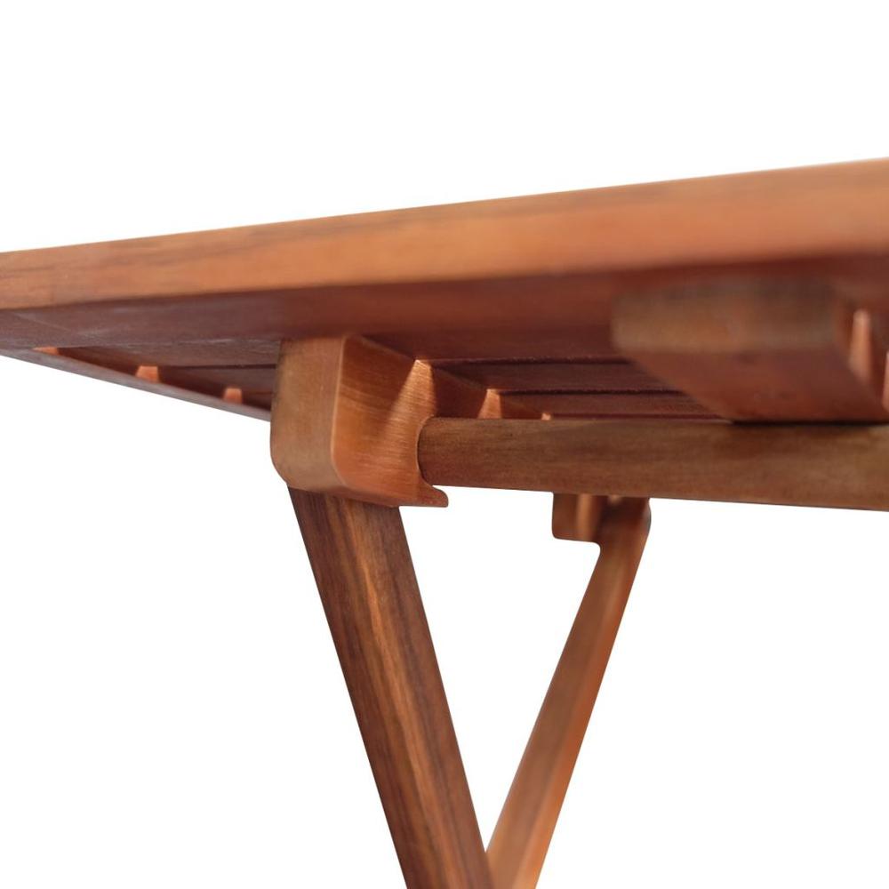 vidaXL Bistro Table 18.1"x18.1"x18.5" Solid Acacia Wood, 41435. Picture 3