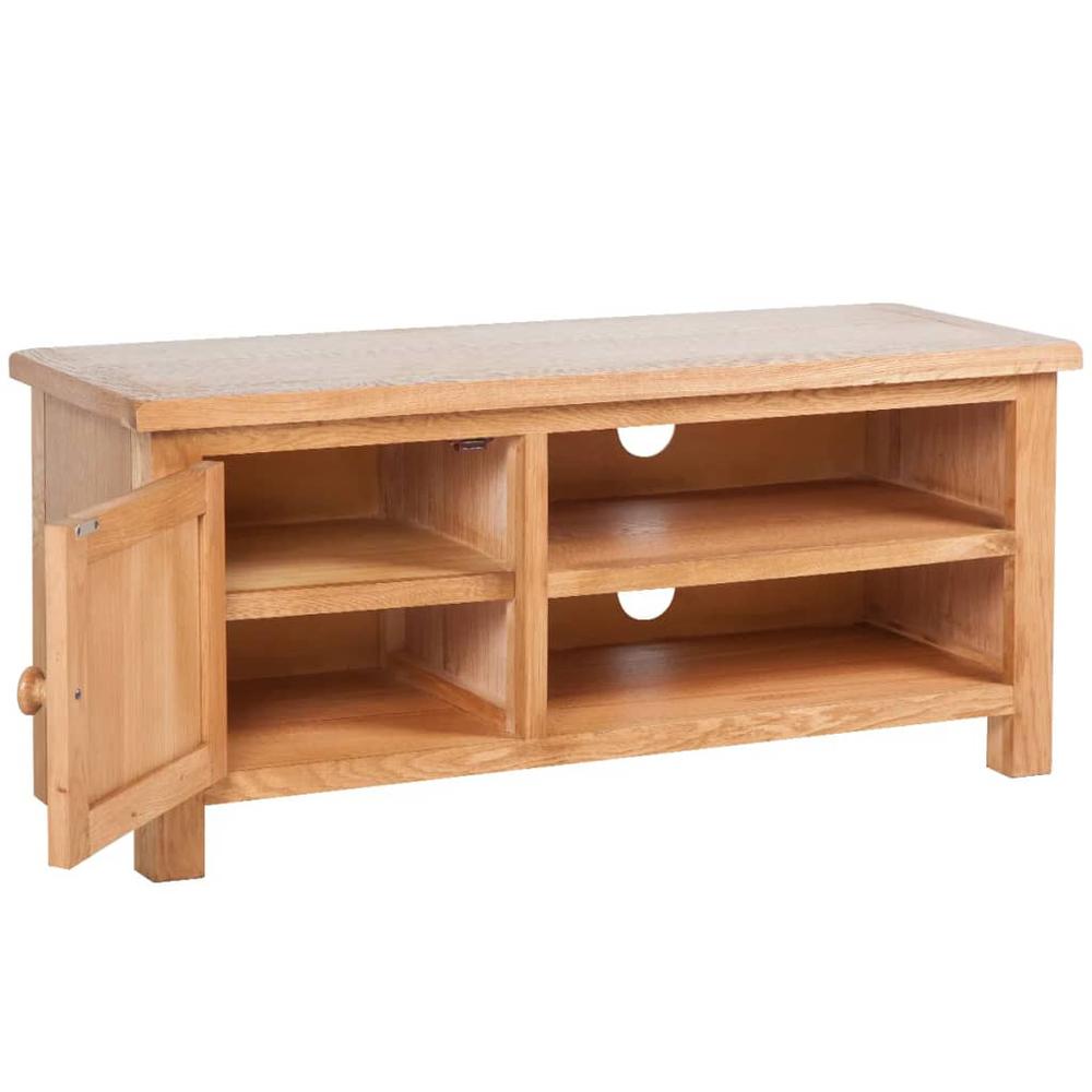 vidaXL TV Cabinet Solid Oak Wood 40.6"x14.2"x18.1", 241679. Picture 3
