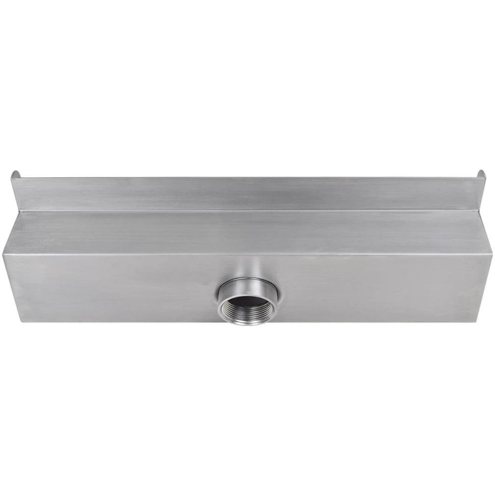 Rectangular Waterfall Pool Fountain Stainless Steel 17.7", 41666. Picture 4