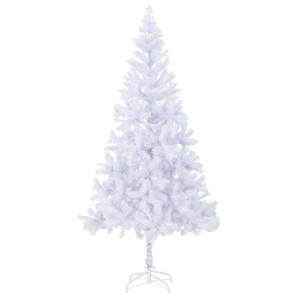 vidaXL Artificial Christmas Tree with Steel Stand 82.7" 910 Branches, 242421. Picture 1