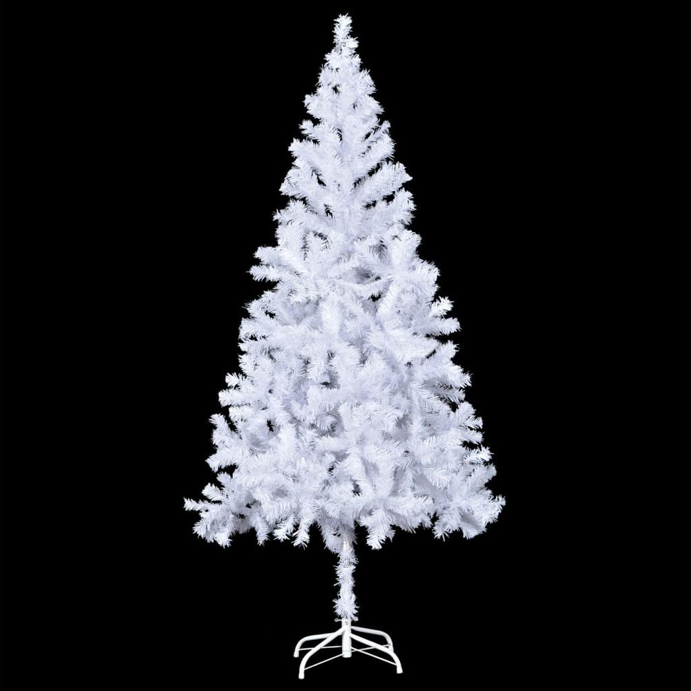 vidaXL Artificial Christmas Tree with Steel Stand 82.7" 910 Branches, 242421. Picture 2