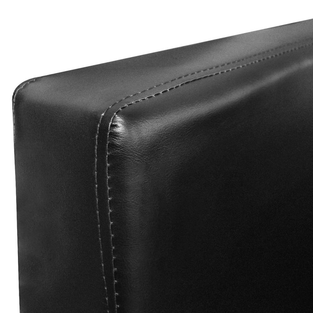 vidaXL Armchairs with Chrome Base 2 pcs Black Faux Leather, 272098. Picture 6