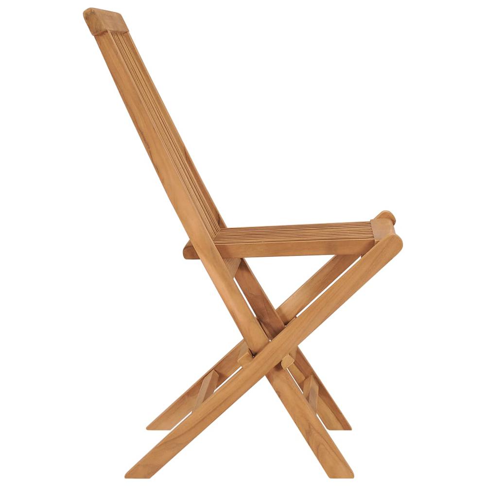 vidaXL Folding Garden Chairs 2 pcs Solid Teak Wood, 41993. Picture 4