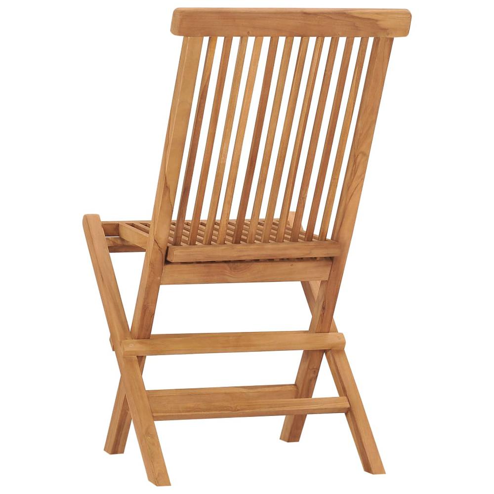 vidaXL Folding Garden Chairs 2 pcs Solid Teak Wood, 41993. Picture 5