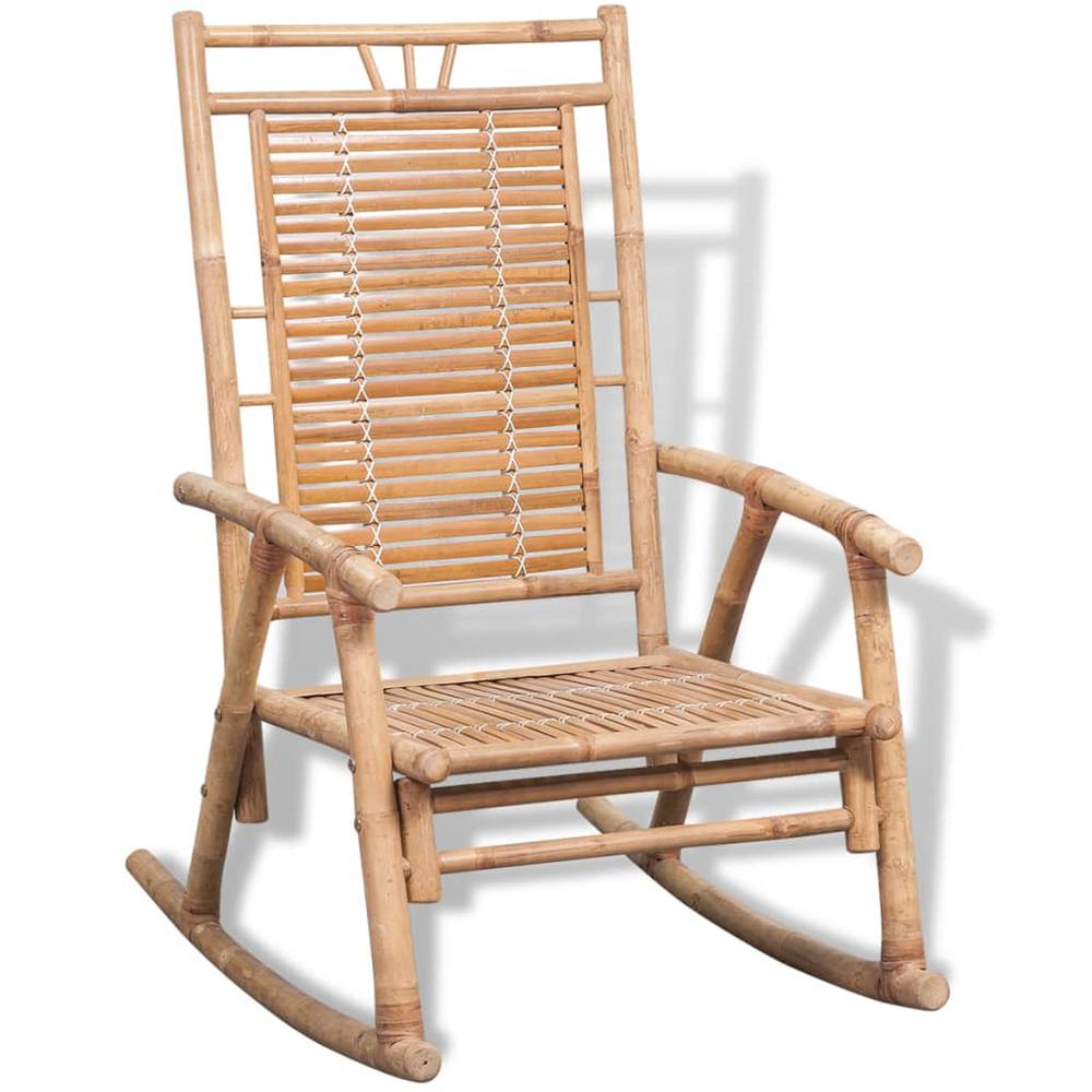 vidaXL Rocking Chair Bamboo, 41894. Picture 1