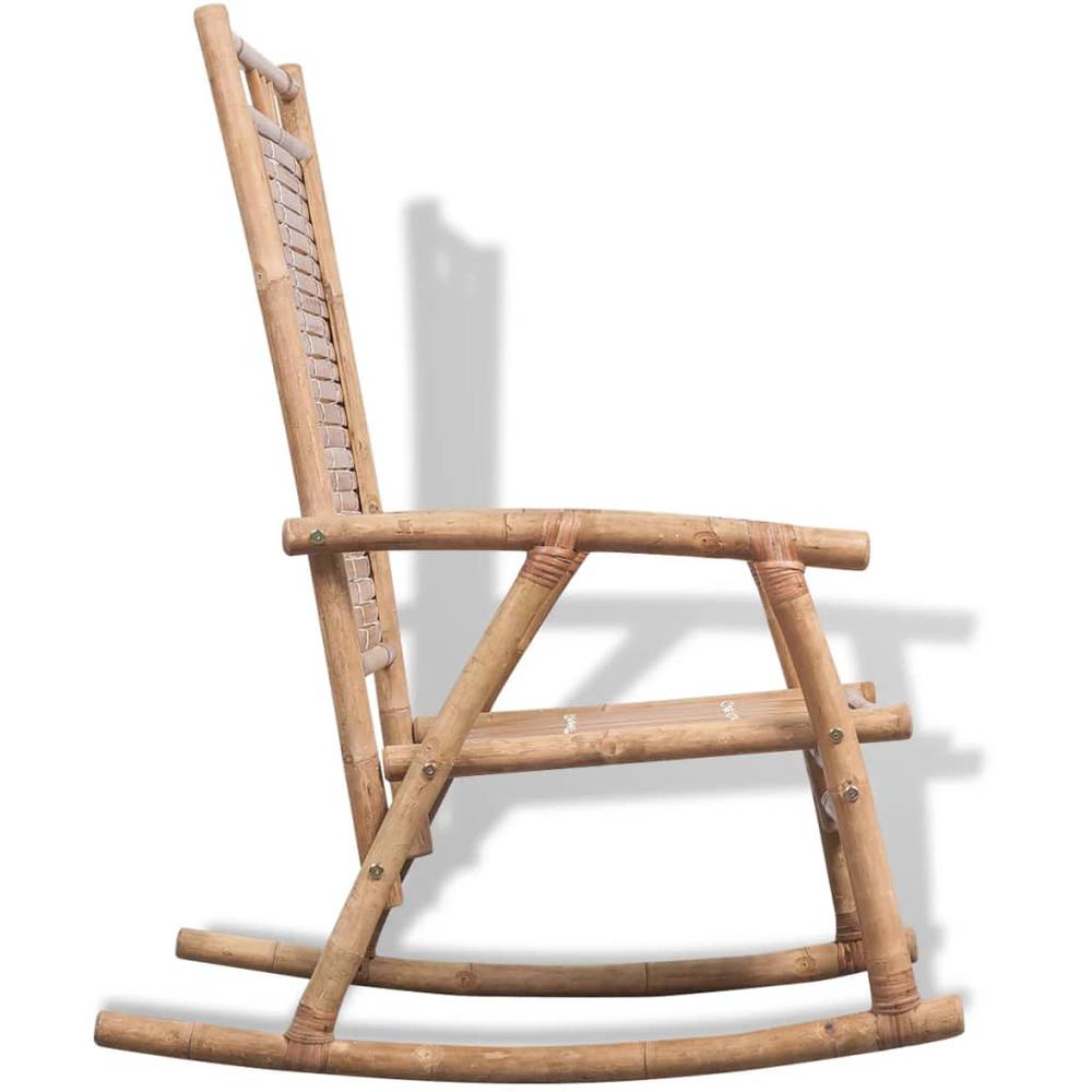 vidaXL Rocking Chair Bamboo, 41894. Picture 4