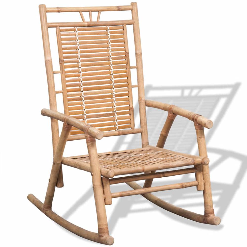 vidaXL Rocking Chair Bamboo, 41894. Picture 5