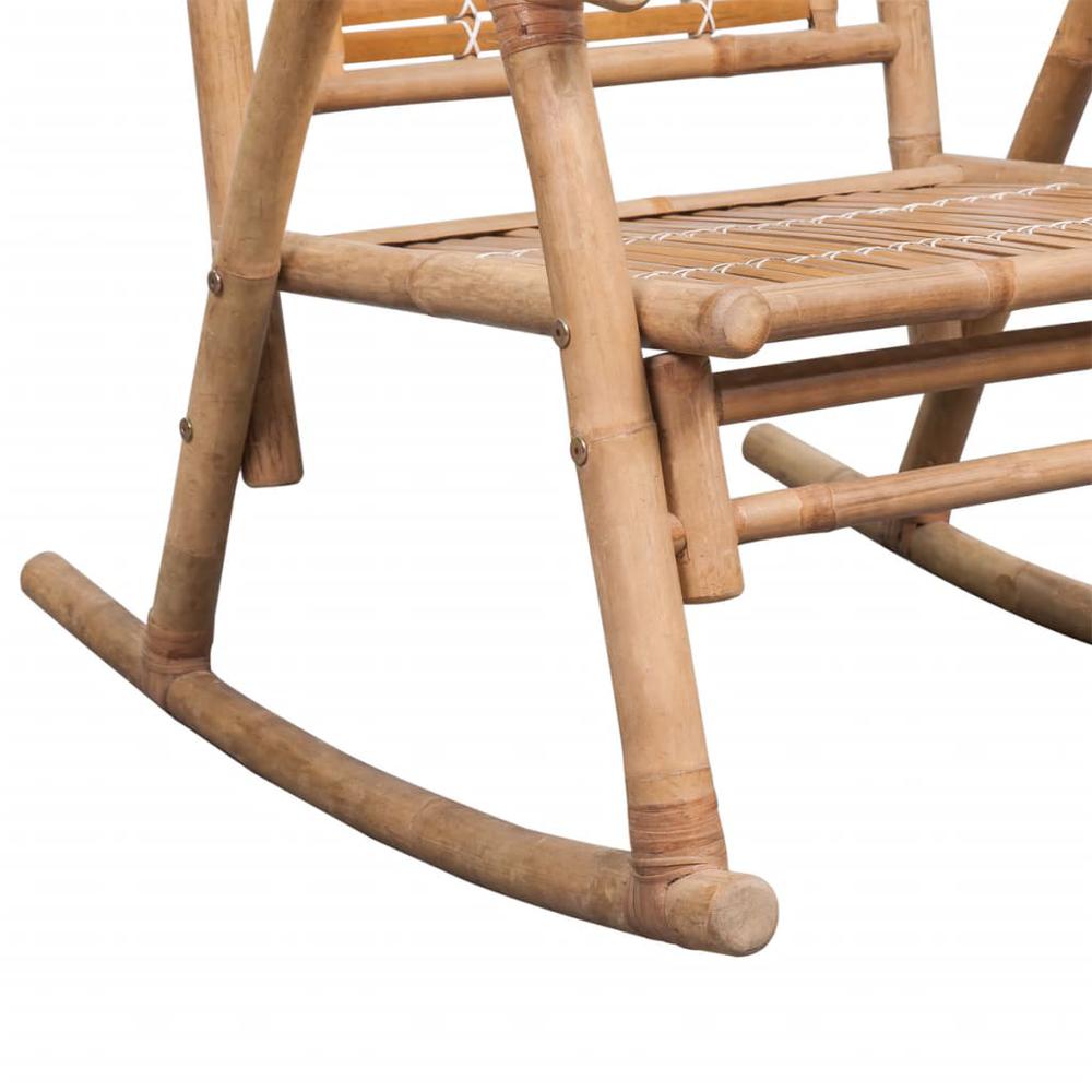 vidaXL Rocking Chair Bamboo, 41894. Picture 6