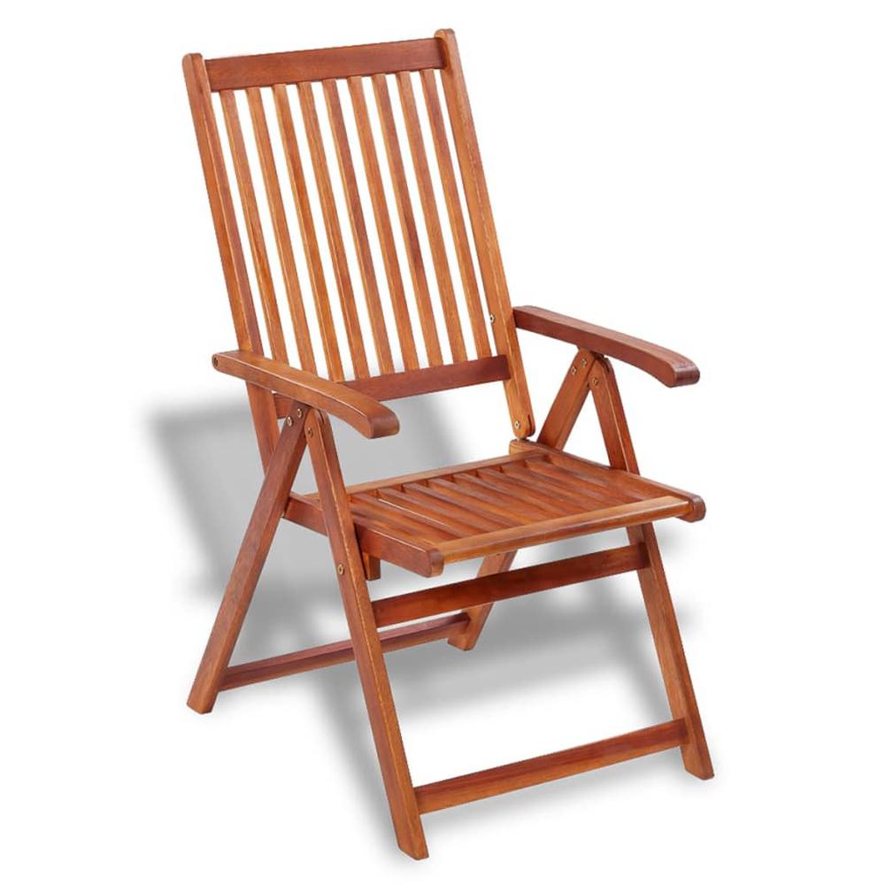 vidaXL Folding Garden Chairs 2 pcs Solid Acacia Wood Brown, 41820. Picture 3
