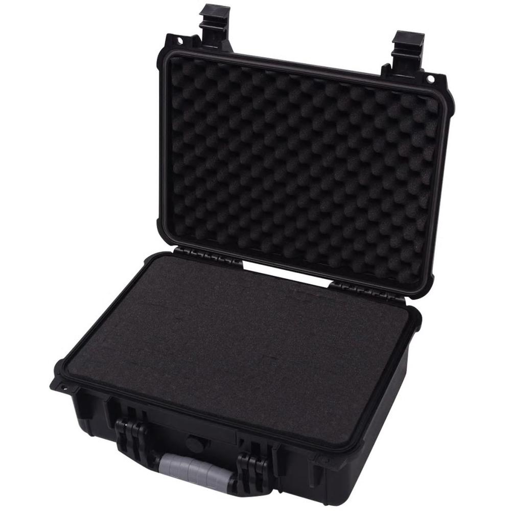 vidaXL Protective Equipment Case 16"x13"x6.9" Black, 142167. Picture 3