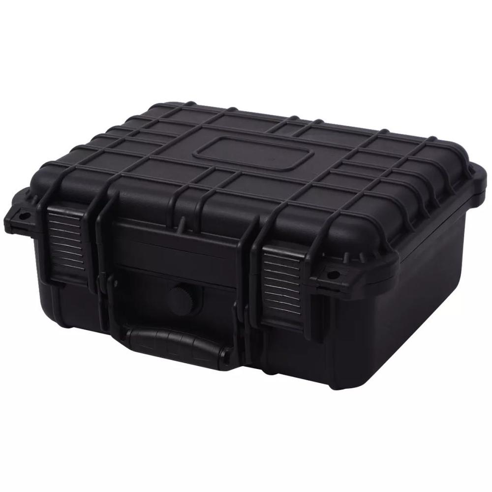 vidaXL Protective Equipment Case 13.8"x11.6"x5.9" Black, 142168. Picture 1