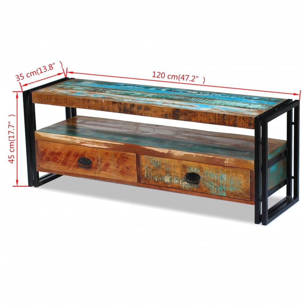 vidaXL TV Cabinet Solid Reclaimed Wood, 243275. Picture 2