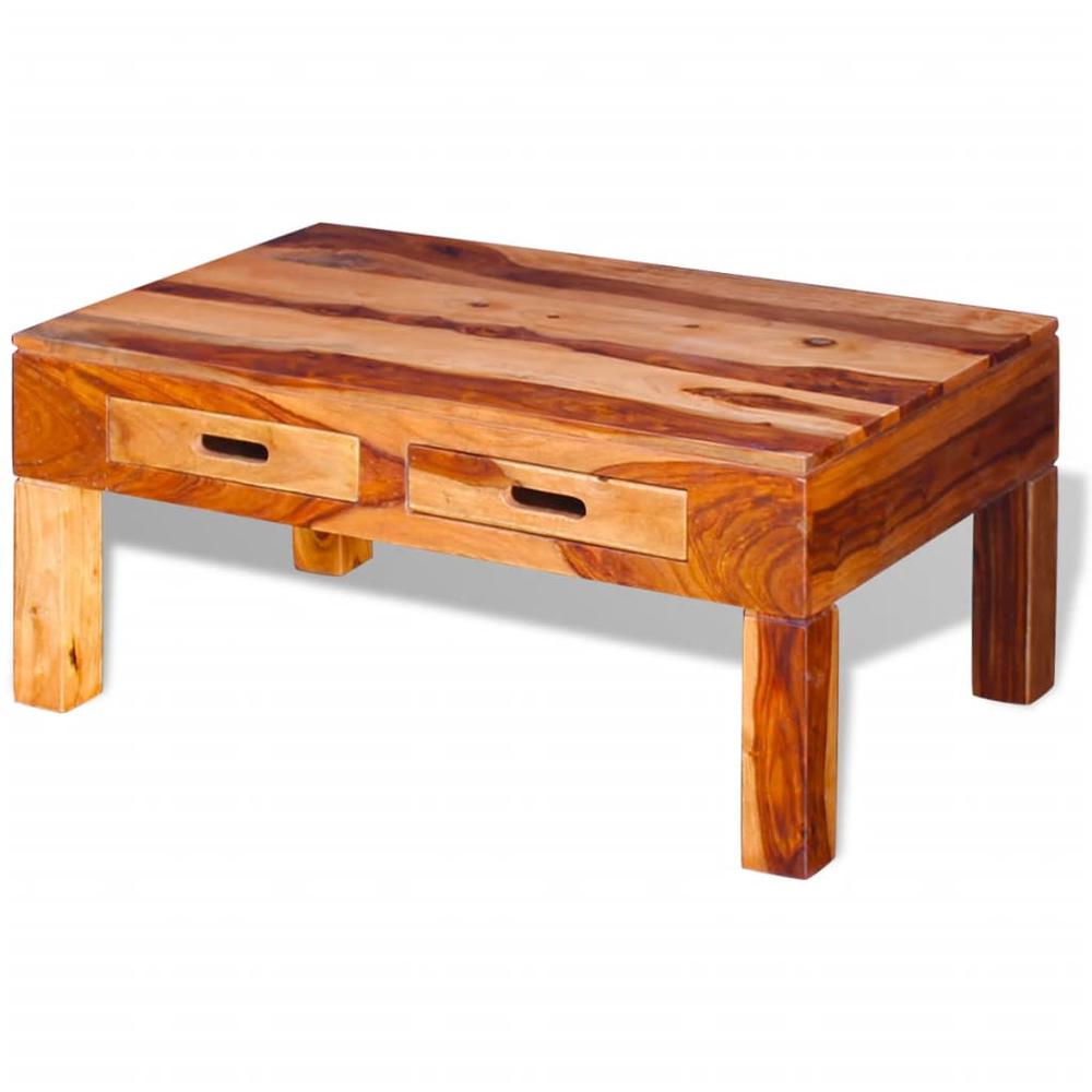 vidaXL Coffee Table Solid Sheesham Wood, 243287. Picture 4