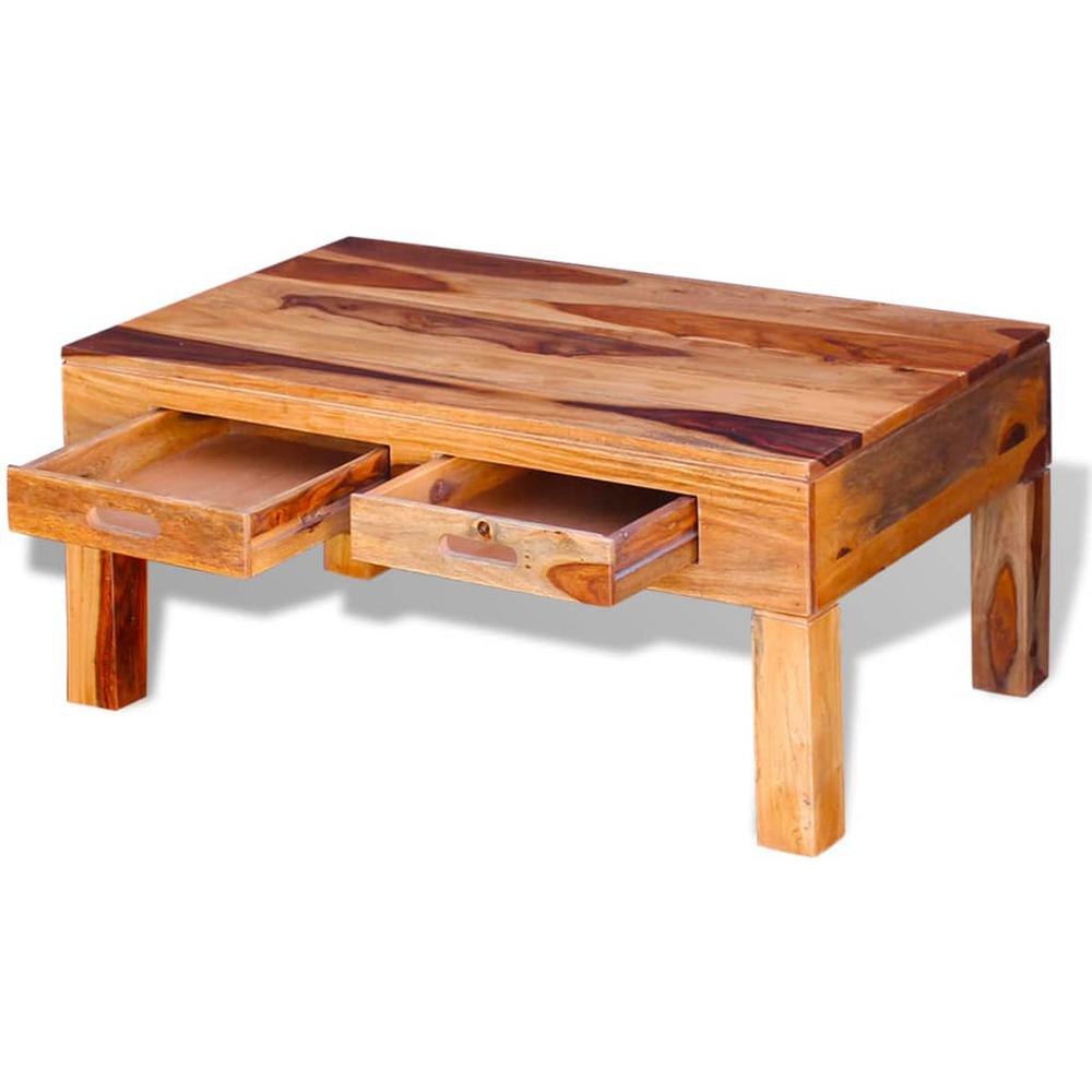vidaXL Coffee Table Solid Sheesham Wood, 243287. Picture 7