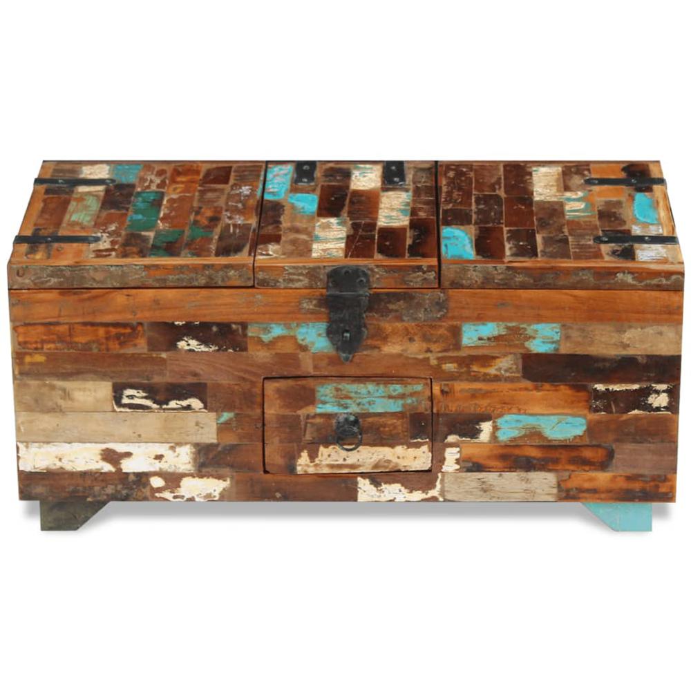 vidaXL Coffee Table Box Chest Solid Reclaimed Wood 31.5"x15.7"x13.8", 243320. Picture 6