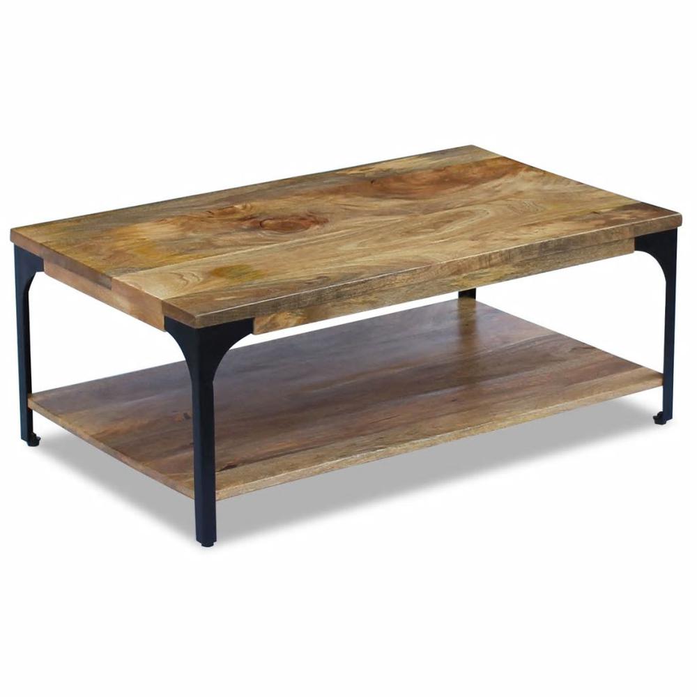 vidaXL Coffee Table Mango Wood 39.4"x23.6"x15", 243341. Picture 2