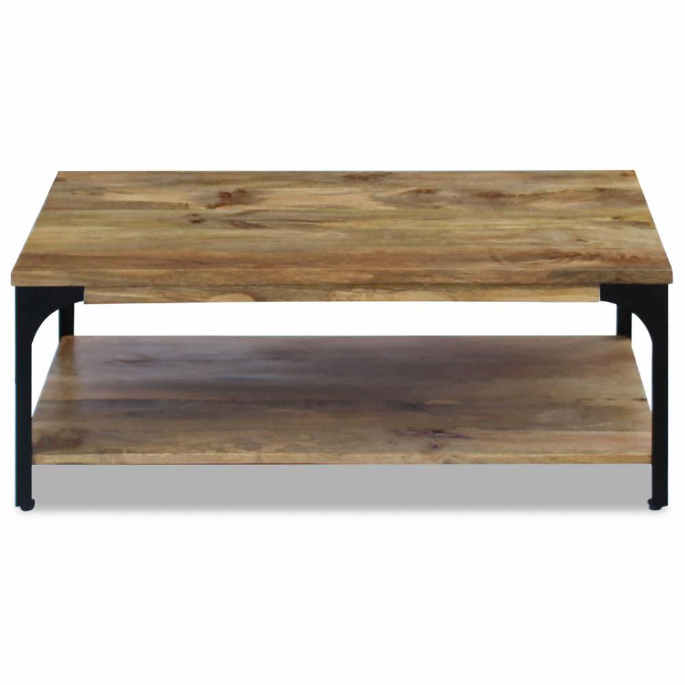 vidaXL Coffee Table Mango Wood 39.4"x23.6"x15", 243341. Picture 6