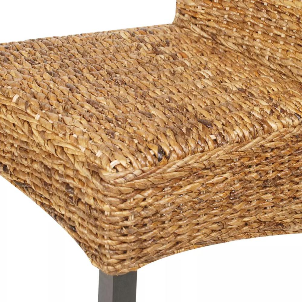 vidaXL Dining Chairs 2 pcs Abaca and Solid Mango Wood, 243233. Picture 7