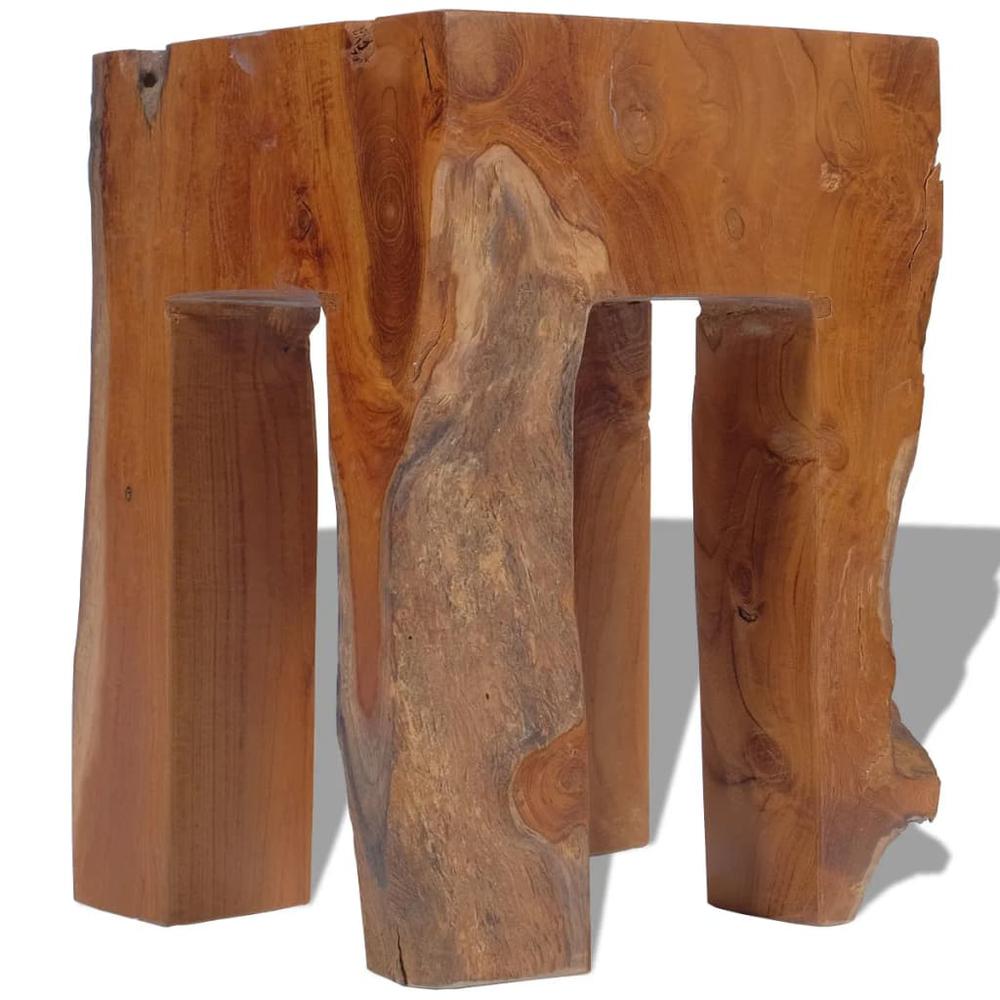 vidaXL Stool Solid Teak Wood, 243471. Picture 7