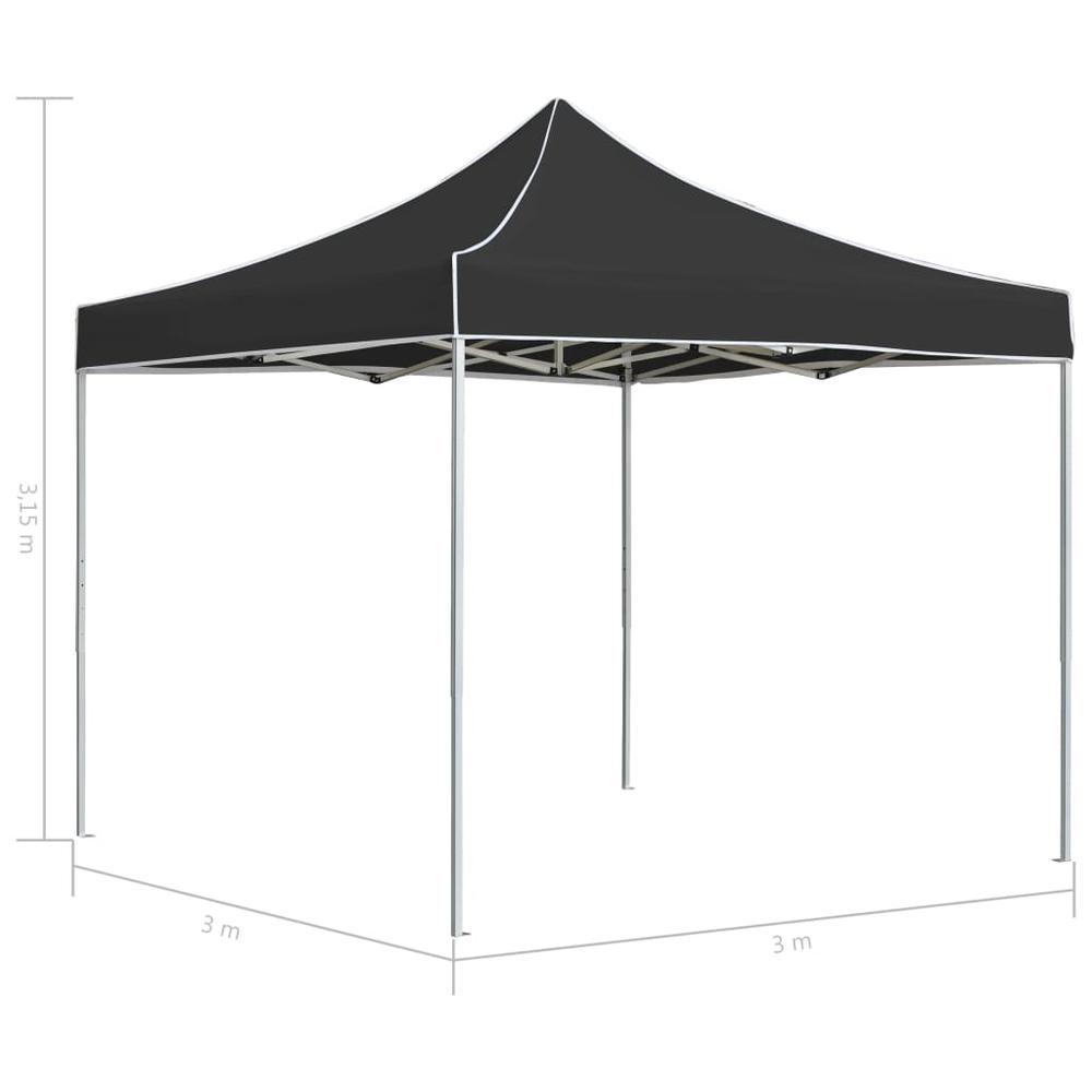 vidaXL Professional Folding Party Tent Aluminium 118.1"x118.1" Anthracite, 45483. Picture 6