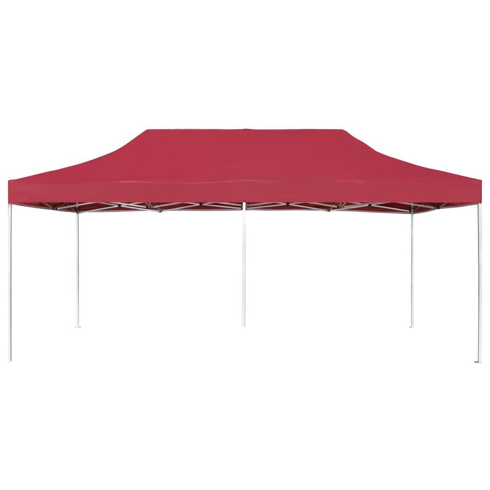 vidaXL Professional Folding Party Tent Aluminium 236.2"x118.1" Wine Red, 45504. Picture 4