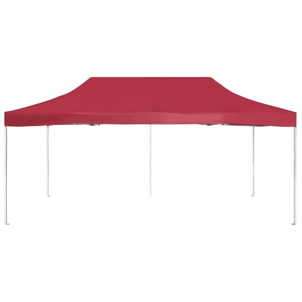 vidaXL Professional Folding Party Tent Aluminium 236.2"x118.1" Wine Red, 45504. Picture 5