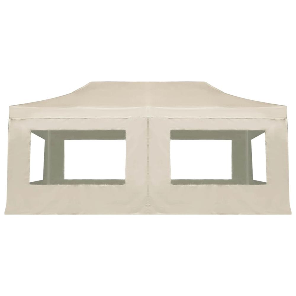 vidaXL Professional Folding Party Tent with Walls Aluminium 236.2"x118.1" Cream, 45506. Picture 6