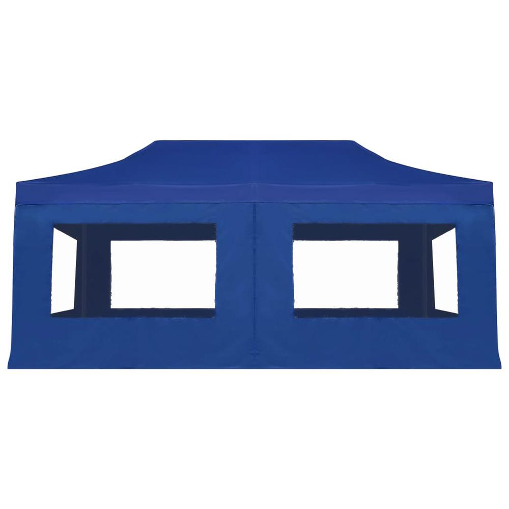 vidaXL Professional Folding Party Tent with Walls Aluminium 236.2"x118.1" Blue, 45507. Picture 6