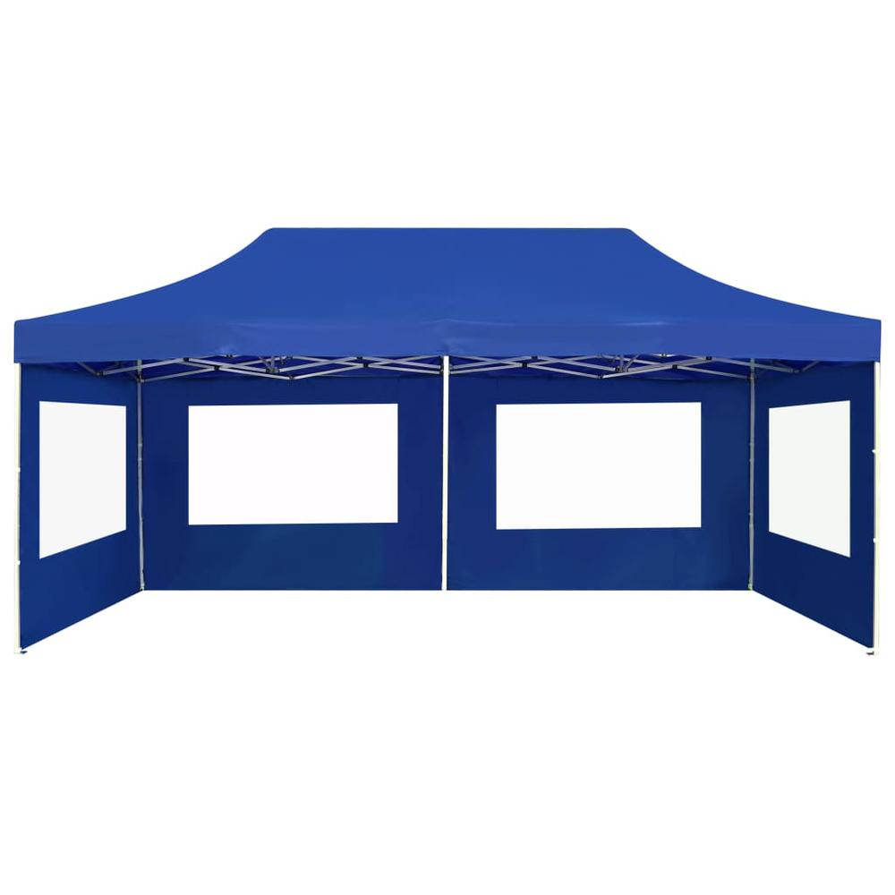 vidaXL Professional Folding Party Tent with Walls Aluminium 236.2"x118.1" Blue, 45507. Picture 7