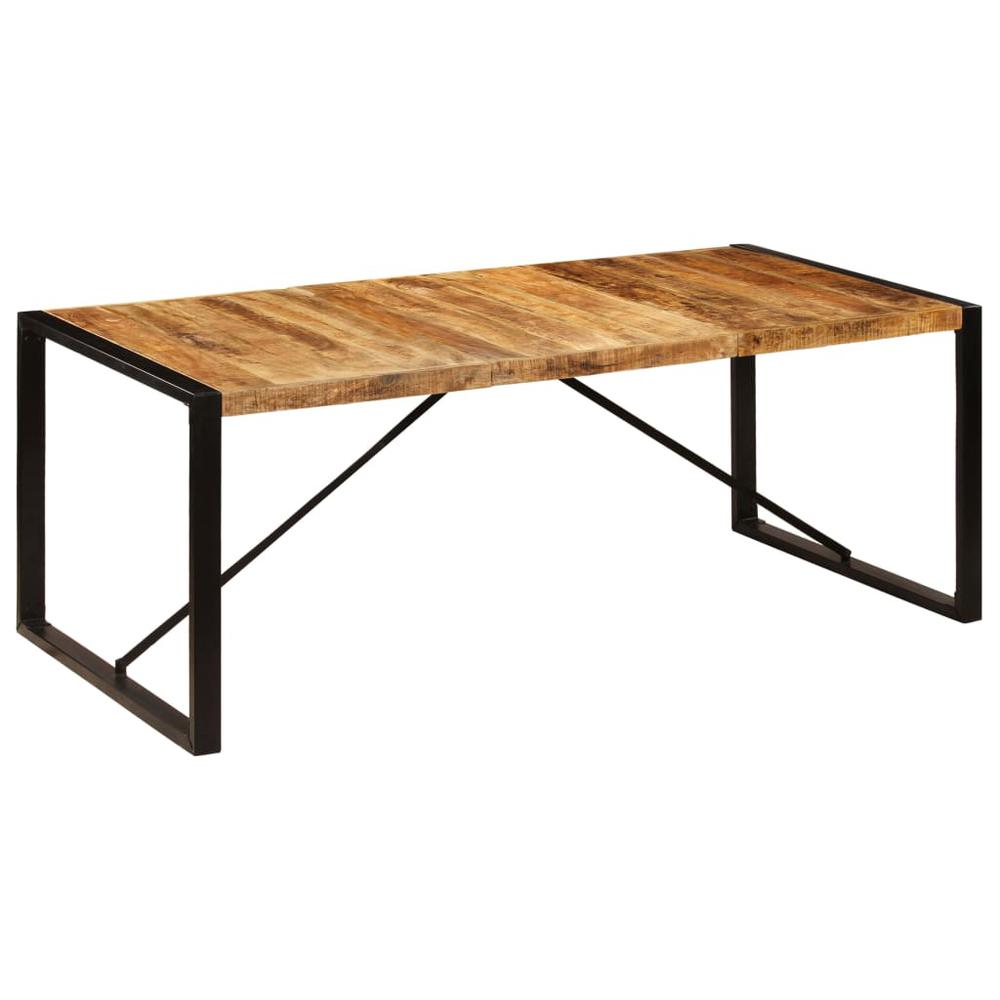 vidaXL Dining Table 78.7"x39.4"x29.5" Solid Mango Wood, 247411. Picture 1