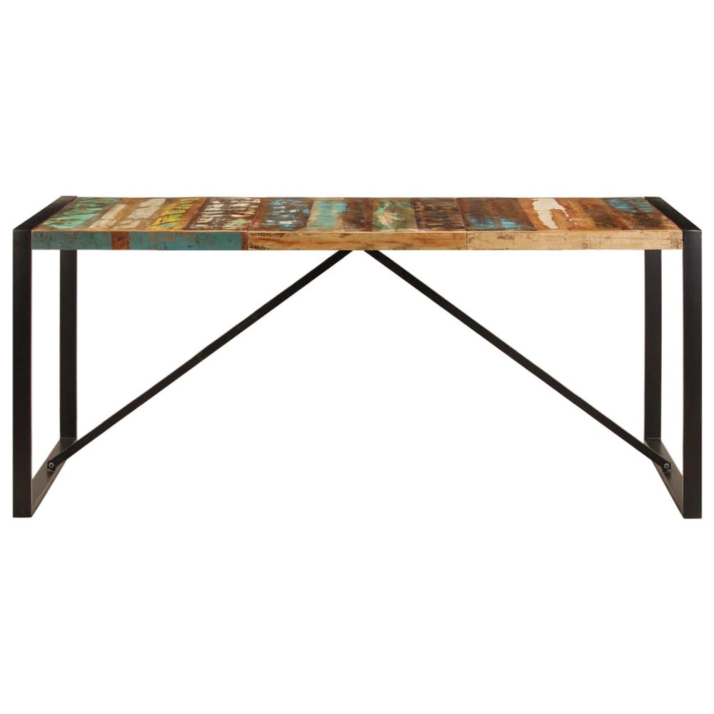 vidaXL Dining Table 70.9"x35.4"x29.5" Solid Reclaimed Wood, 247415. Picture 2