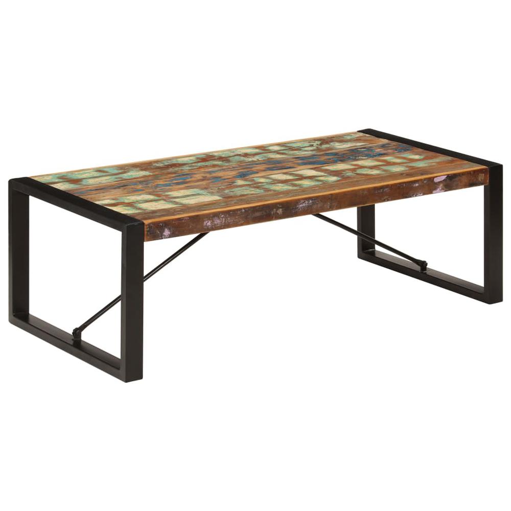 vidaXL Coffee Table 47.2"x23.6"x15.7" Solid Reclaimed Wood, 247425. Picture 7