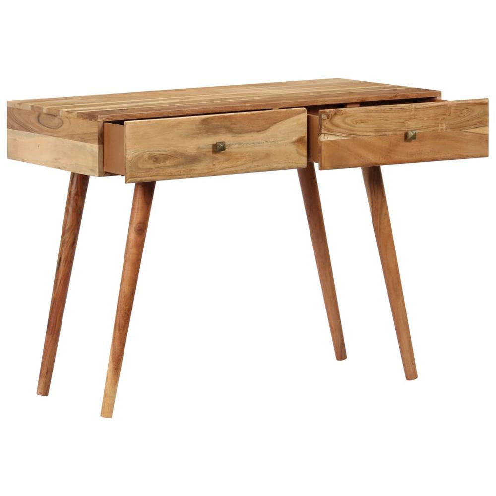 vidaXL Desk 39.3"x20"x29.9" Solid Acacia Wood, 247685. Picture 4