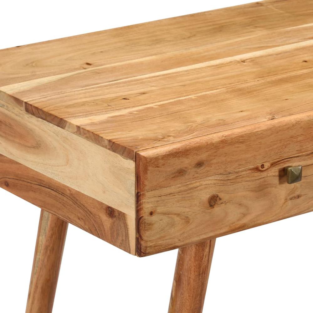 vidaXL Desk 39.3"x20"x29.9" Solid Acacia Wood, 247685. Picture 5