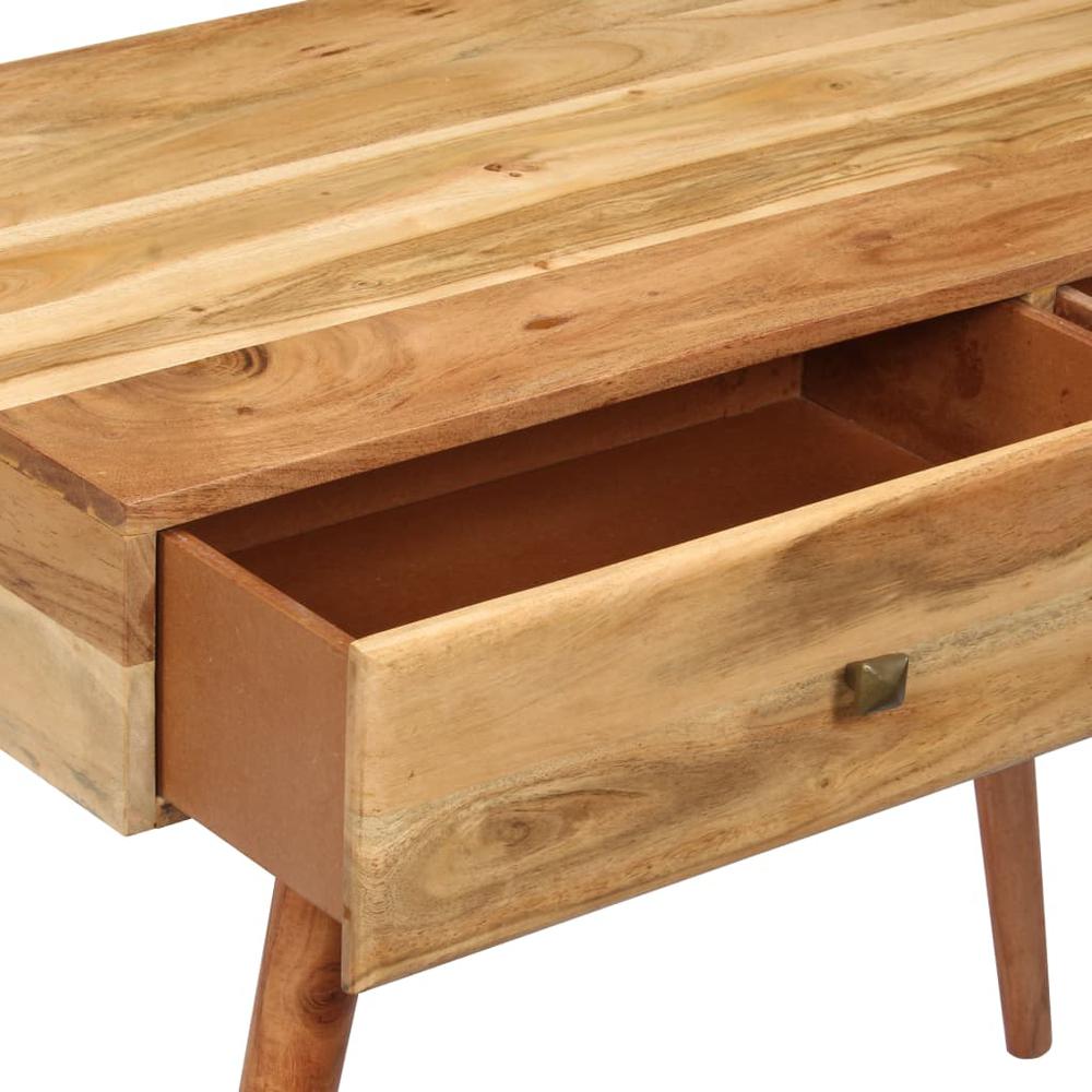 vidaXL Desk 39.3"x20"x29.9" Solid Acacia Wood, 247685. Picture 6