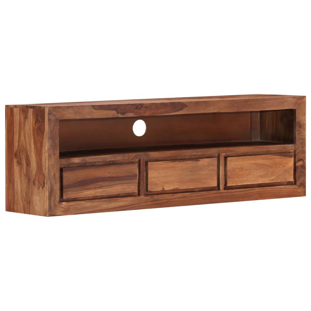vidaXL TV Cabinet 47.2"x11.8"x15.7" Solid Sheesham Wood, 247703. Picture 1