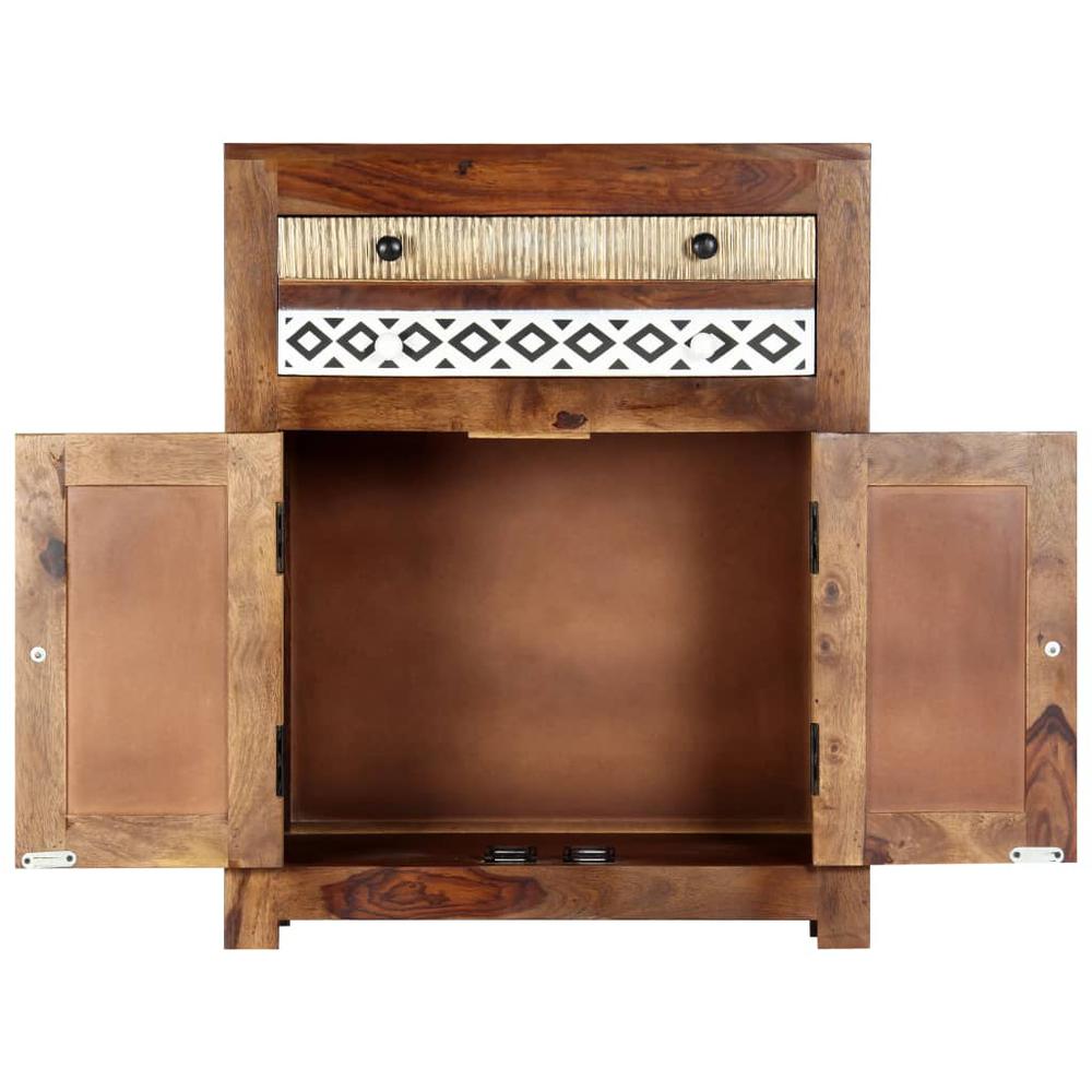 vidaXL Side Cabinet 23.6"x11.8"x29.5" Solid Sheesham Wood, 247730. Picture 3
