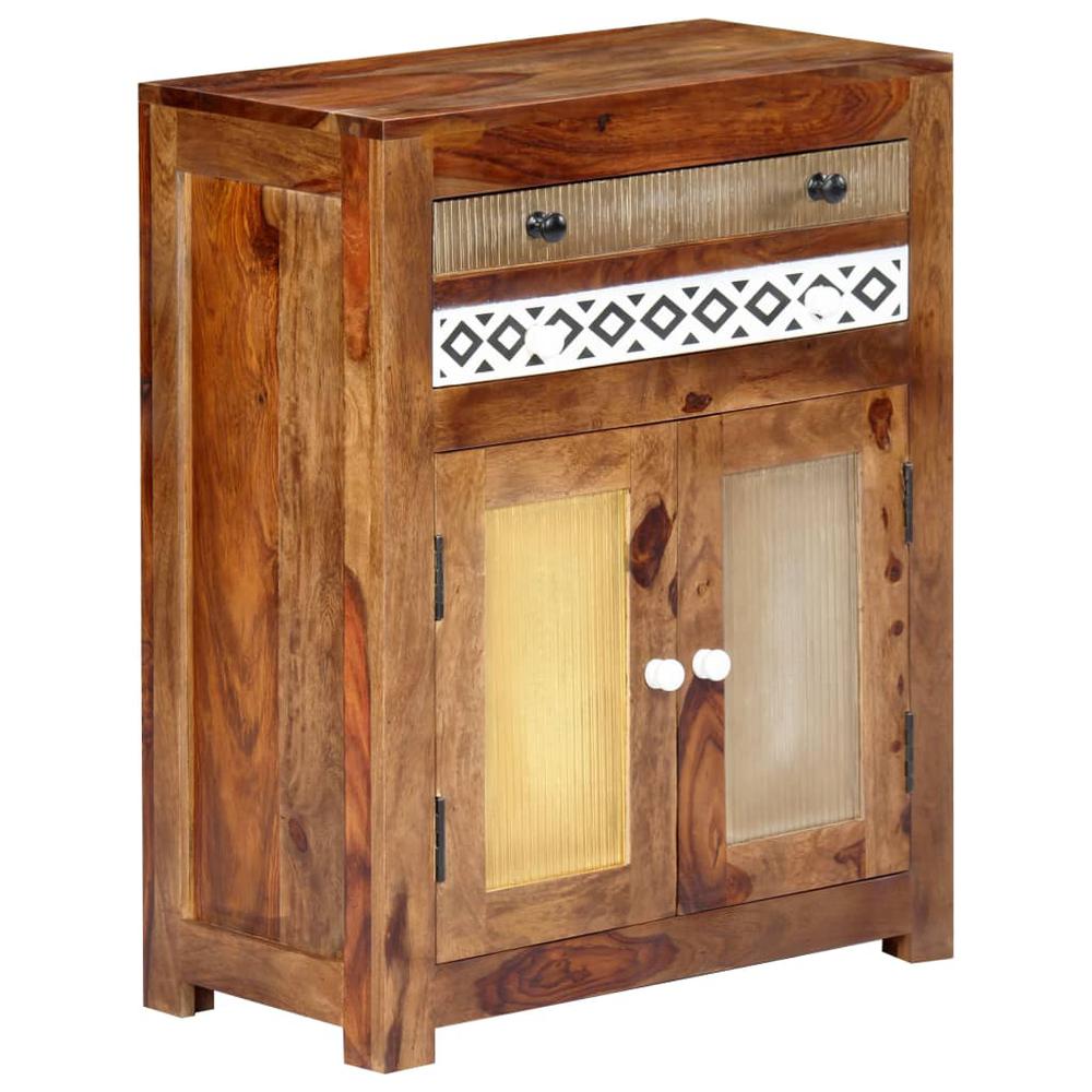 vidaXL Side Cabinet 23.6"x11.8"x29.5" Solid Sheesham Wood, 247730. Picture 6