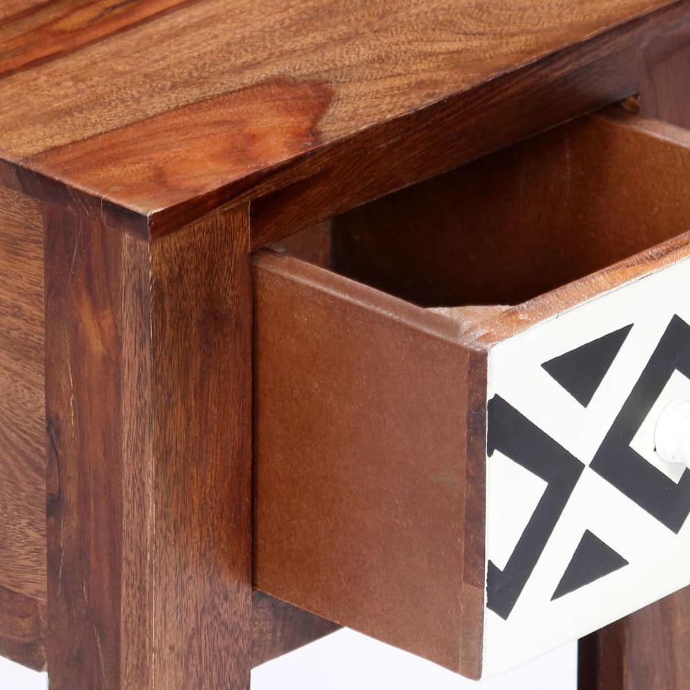 vidaXL Bedside Cabinet 11.8"x11.8"x19.6" Solid Sheesham Wood, 247732. Picture 5