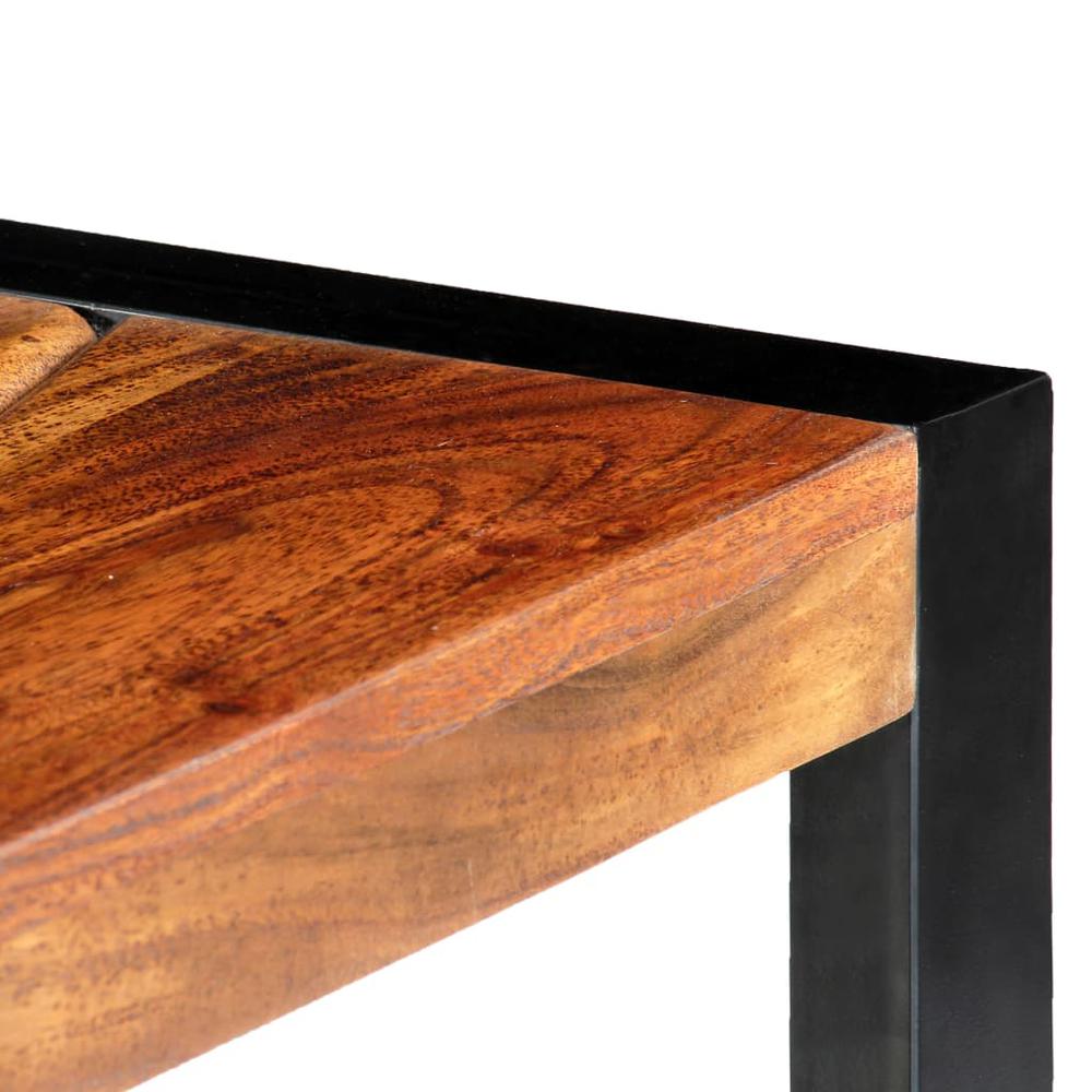 vidaXL TV Cabinet 55.1"x11.8"x17.7" Solid Acacia Wood, 247736. Picture 5