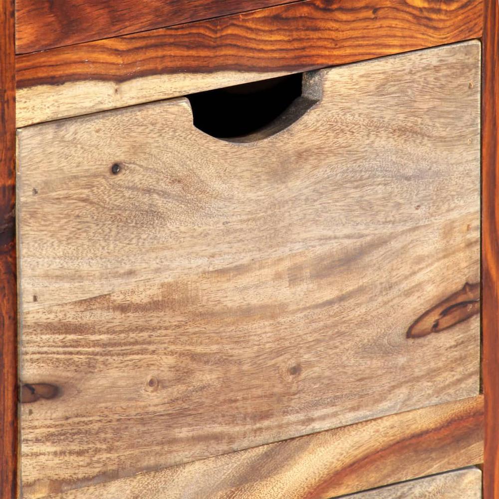 vidaXL Drawer Cabinet 15.7"x11.8"x39.3" Solid Sheesham Wood, 247752. Picture 2