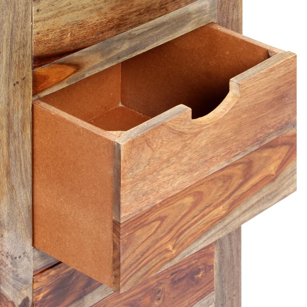 vidaXL Drawer Cabinet 15.7"x11.8"x39.3" Solid Sheesham Wood, 247752. Picture 6