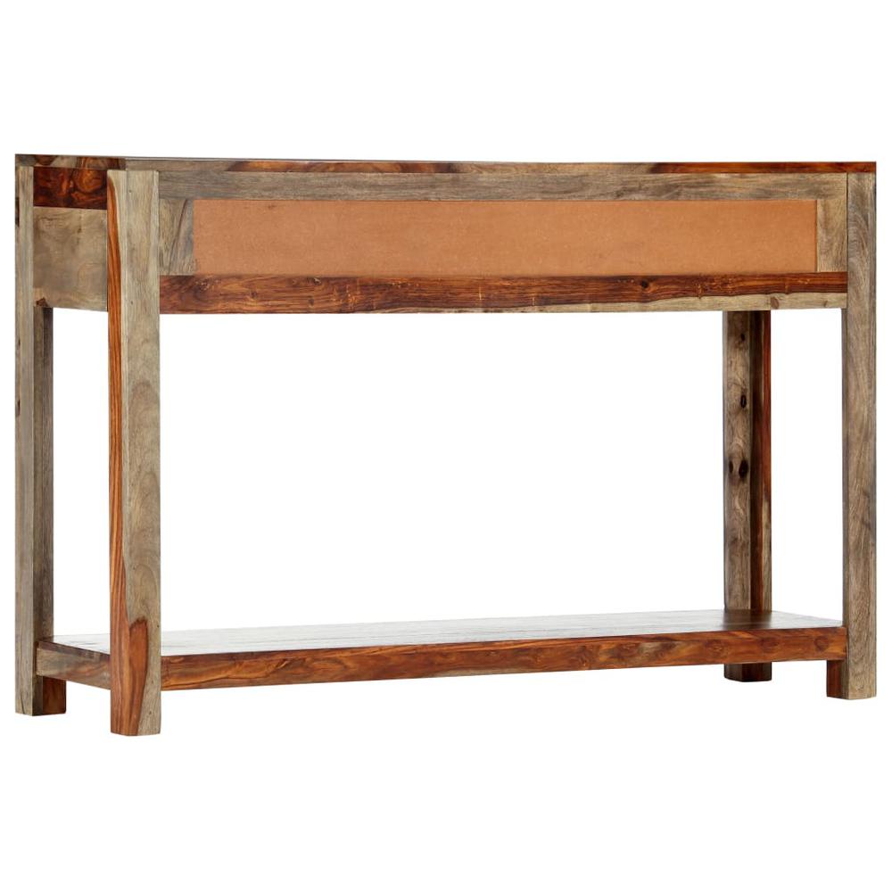 vidaXL Console Table with 3 Drawers 47.2"x11.8"x29.5" Solid Sheesham Wood, 247753. Picture 4