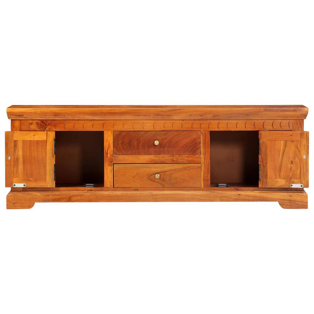 vidaXL TV Cabinet 46.8"x11.8"x15.7" Solid Acacia Wood, 247760. Picture 4