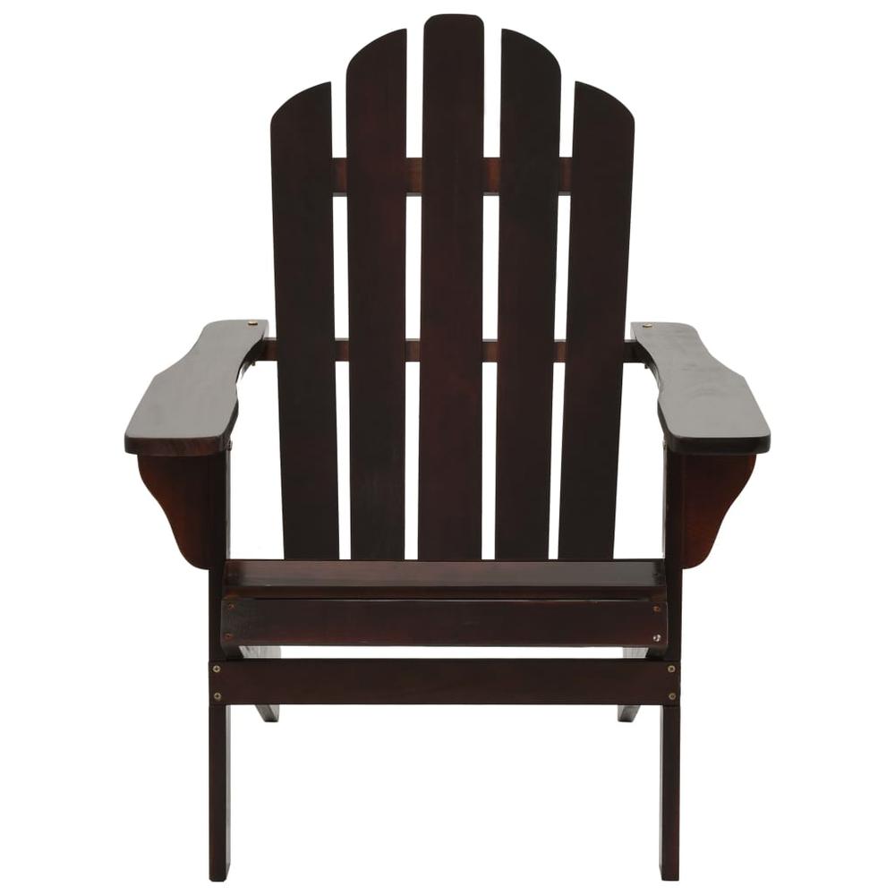 vidaXL Garden Chair with Ottoman Wood Brown, 45701. Picture 6