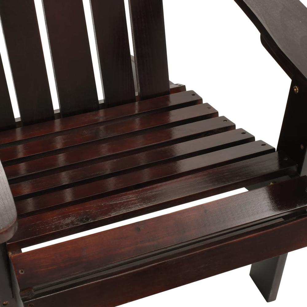 vidaXL Garden Chair Wood Brown, 45703. Picture 5